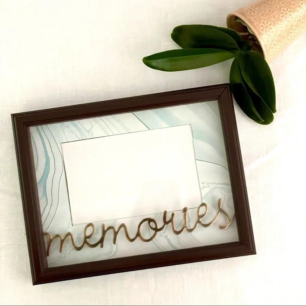 2/$10 Gold Scroll Memories Picture Frame,